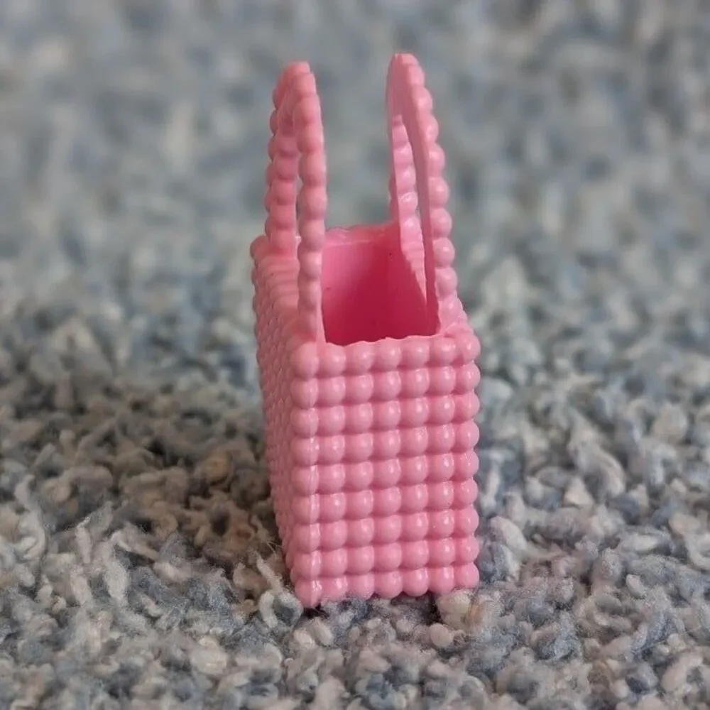 Mattel Barbie Light Pink Boxy Mini Handbag Fashion Doll Accessory